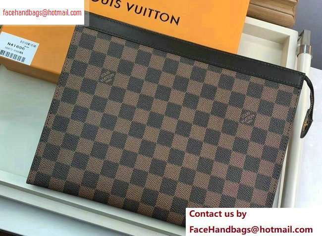 Louis Vuitton Pochette Voyage MM Bag Damier Ebene Canvas N41696 - Click Image to Close