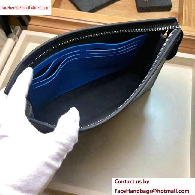 Louis Vuitton Pochette Voyage MM Bag Damier Graphite Canvas N64444 Blue Stripe - Click Image to Close