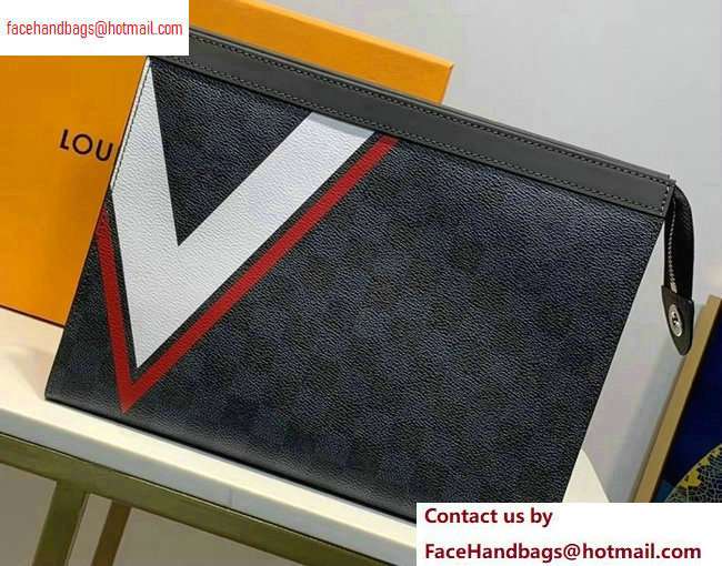 Louis Vuitton Pochette Voyage MM Bag Damier Graphite Canvas V N64023 - Click Image to Close