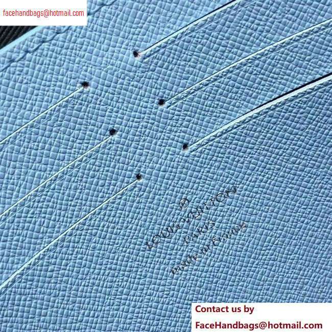 Louis Vuitton Pochette Voyage MM Bag Taiga Leather Outline Black/Blue - Click Image to Close