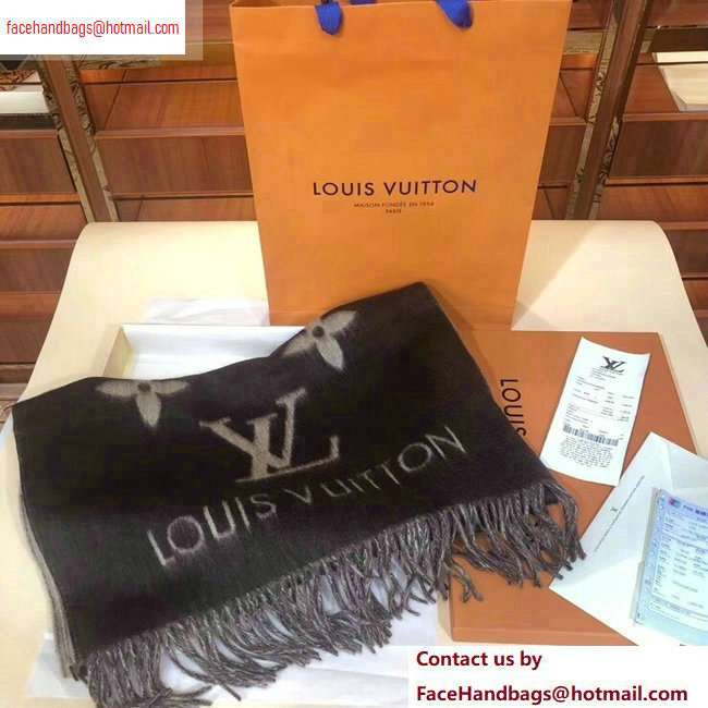 Louis Vuitton Reykjavik Scarf 185x45cm Coffee