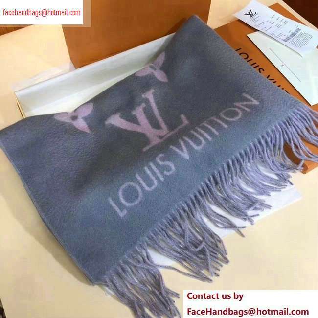 Louis Vuitton Reykjavik Scarf 185x45cm Gray/Pink
