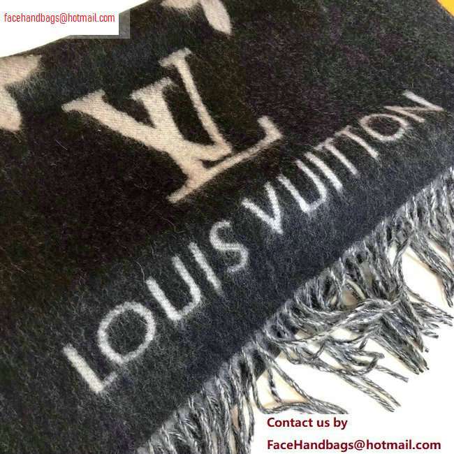 Louis Vuitton Reykjavik Scarf 185x45cm M71040 Black