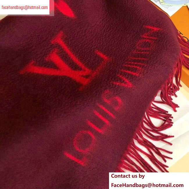Louis Vuitton Reykjavik Scarf 185x45cm M75505 Cherry - Click Image to Close