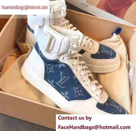 Louis Vuitton Rivoli Sneakers Boots Blue 2020