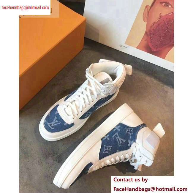 Louis Vuitton Rivoli Sneakers Boots Blue 2020 - Click Image to Close