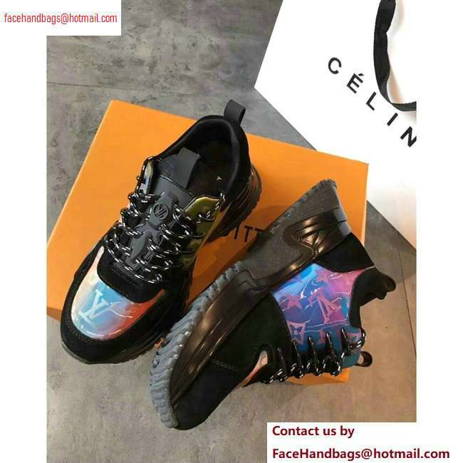 Louis Vuitton Run Away Pulse Sneakers Iridescent Prism Black 2020 - Click Image to Close