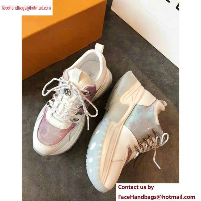 Louis Vuitton Run Away Pulse Sneakers Iridescent Prism White 2020