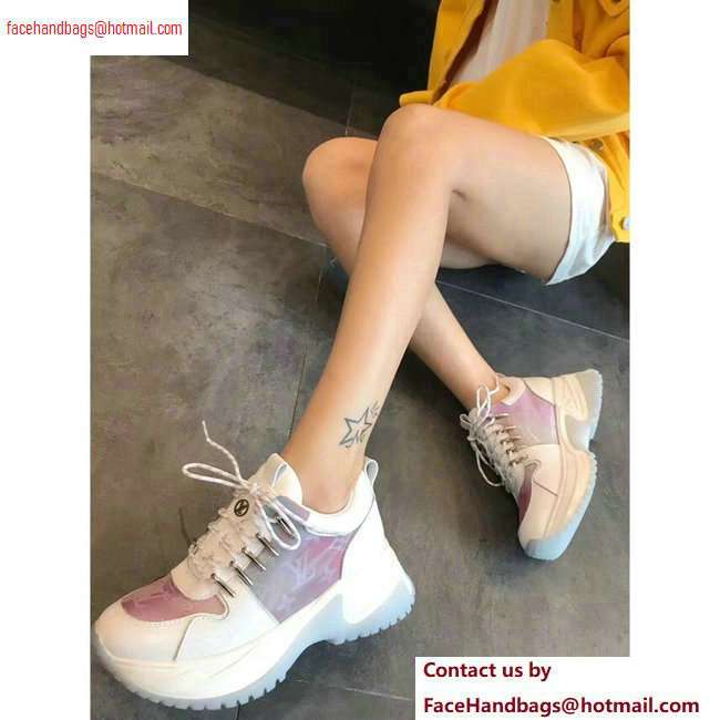 Louis Vuitton Run Away Pulse Sneakers Iridescent Prism White 2020 - Click Image to Close