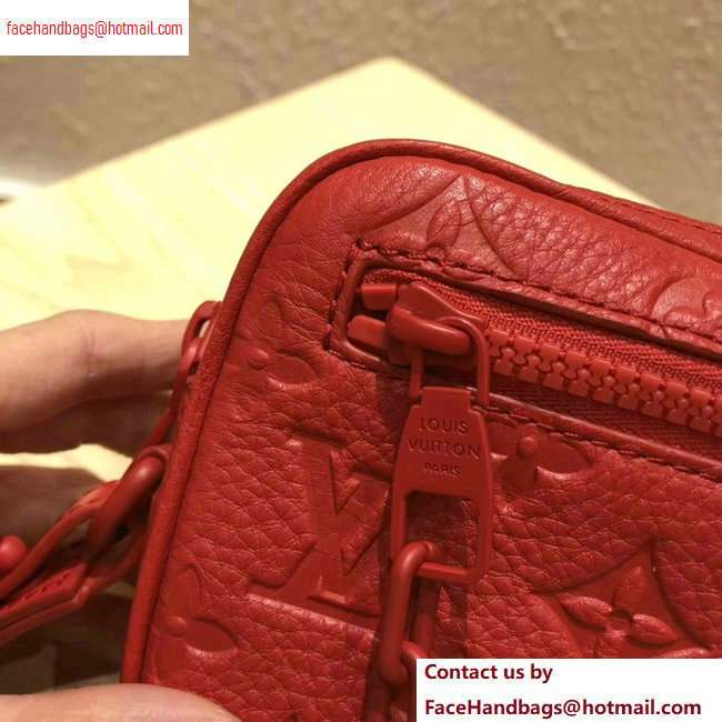 Louis Vuitton Taurillon Monogram Pochette Volga Pouch Bag M53554 RED 2020 - Click Image to Close