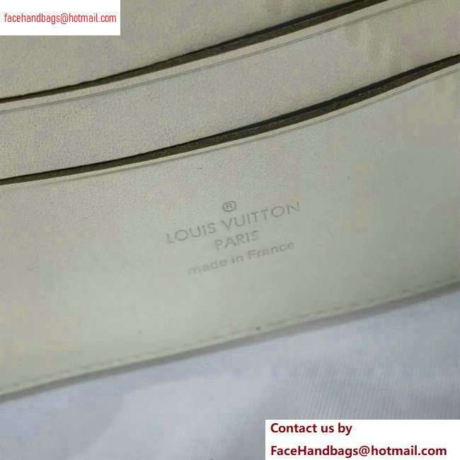 Louis Vuitton Taurillon Monogram Pochette Volga Pouch Bag M53554 white 2020