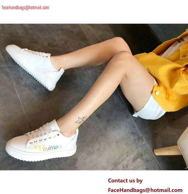 Louis Vuitton Time Out Sneakers New Wave Quilted White 2020 - Click Image to Close