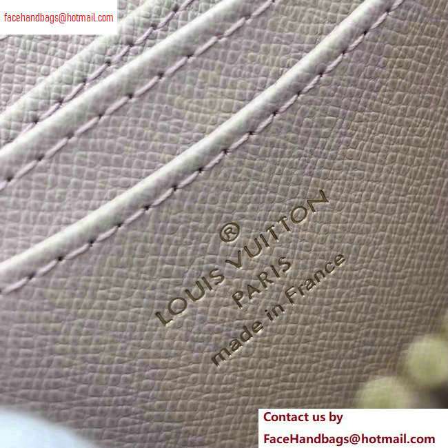 Louis Vuitton Zippy Coin Purse Damier Azur Canvas N60229 Rose Ballerine