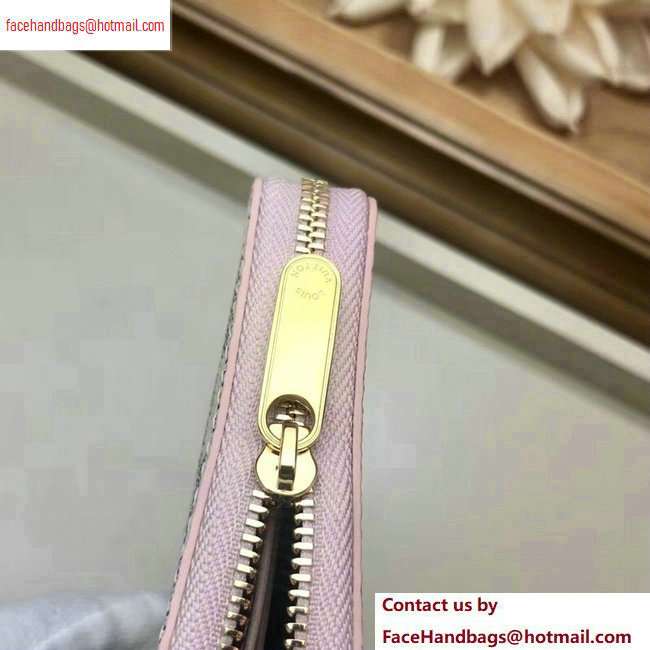 Louis Vuitton Zippy Coin Purse Damier Azur Canvas N60229 Rose Ballerine - Click Image to Close