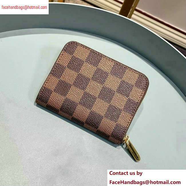 Louis Vuitton Zippy Coin Purse Damier Ebene Canvas N63070 Brown - Click Image to Close