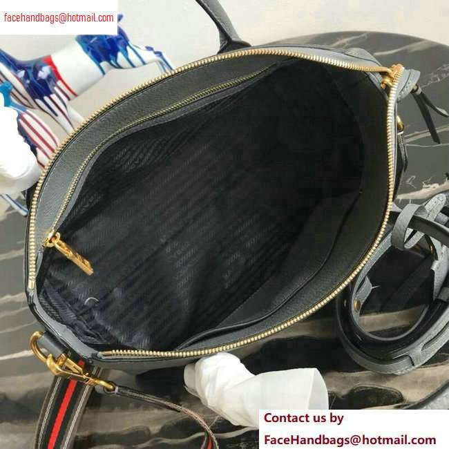 PRADA Calf leather TOTE bag 1BA157 gray - Click Image to Close