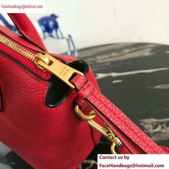 PRADA Calf leather TOTE bag 1BA157 red