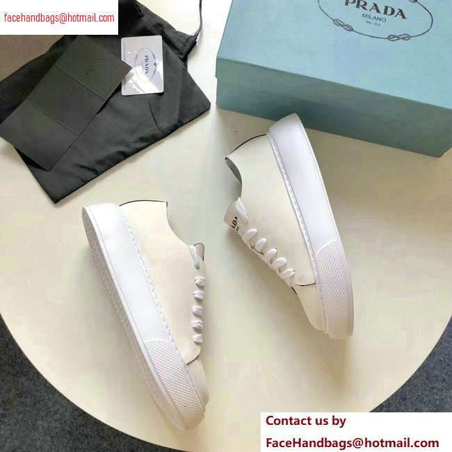 Prada Leather Sneakers Logo White 2020