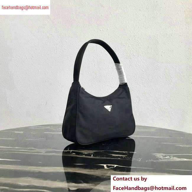 Prada Nylon Hobo Bag MV515 Black 2020