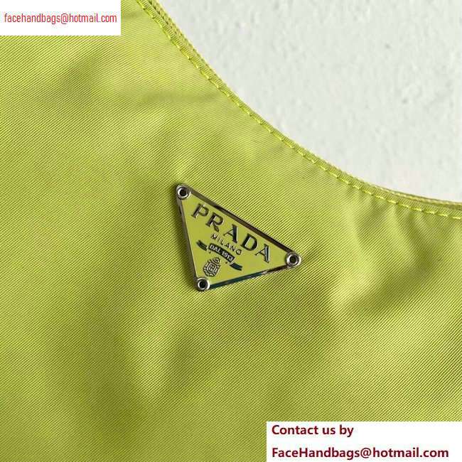 Prada Nylon Hobo Bag MV515 Green 2020
