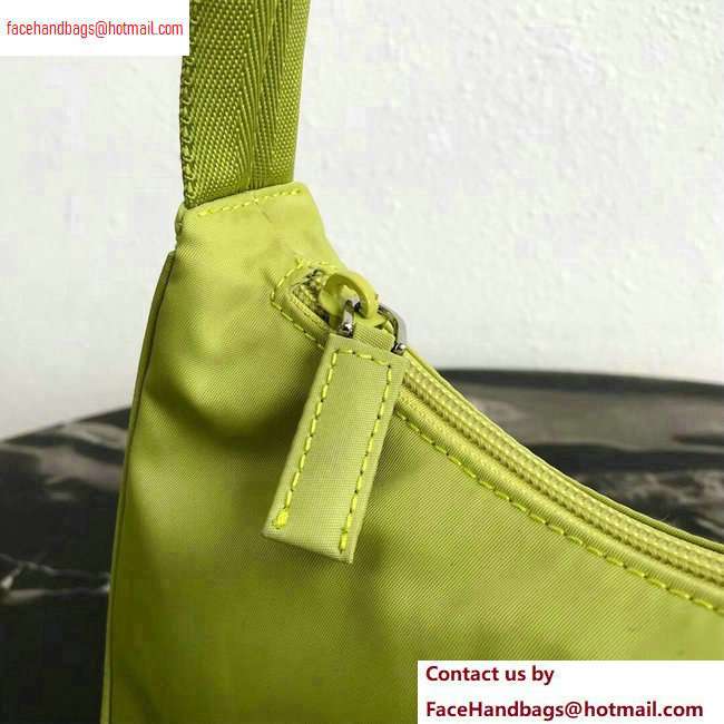 Prada Nylon Hobo Bag MV515 Green 2020 - Click Image to Close