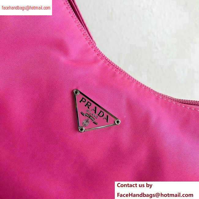 Prada Nylon Hobo Bag MV515 Pink 2020