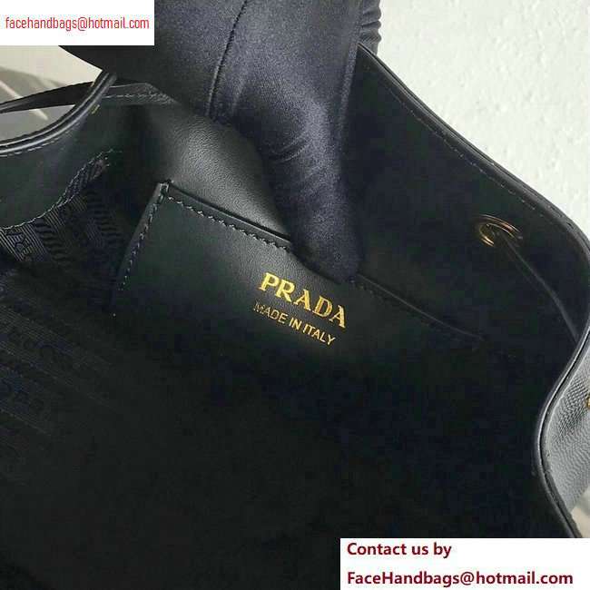 Prada Saffiano Leather Bucket Bag 1BZ032 Black
