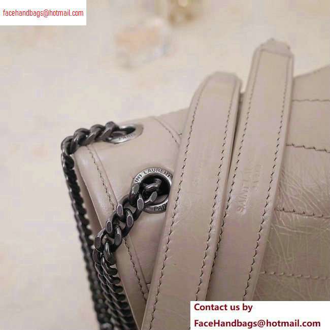 Saint Laurent Niki Baby Bag in Vintage Leather 533037 Beige - Click Image to Close