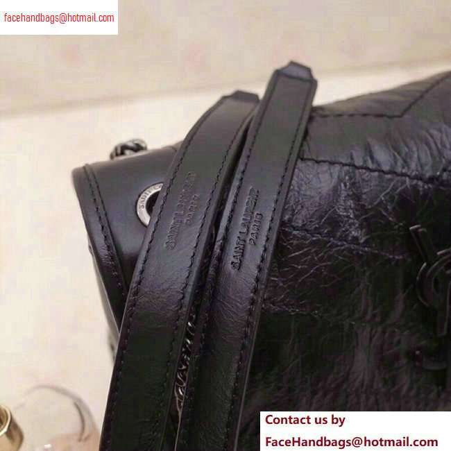 Saint Laurent Niki Baby Bag in Vintage Leather 533037 Black