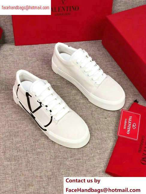 Valentino VLOGO Canvas Tricks Low-top Sneakers White 2020