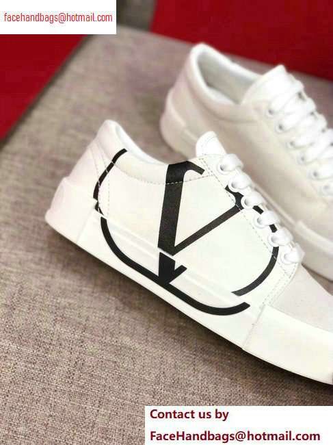 Valentino VLOGO Canvas Tricks Low-top Sneakers White 2020 - Click Image to Close
