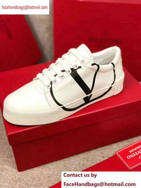 Valentino VLOGO Leather Tricks Low-top Sneakers White 2020 - Click Image to Close