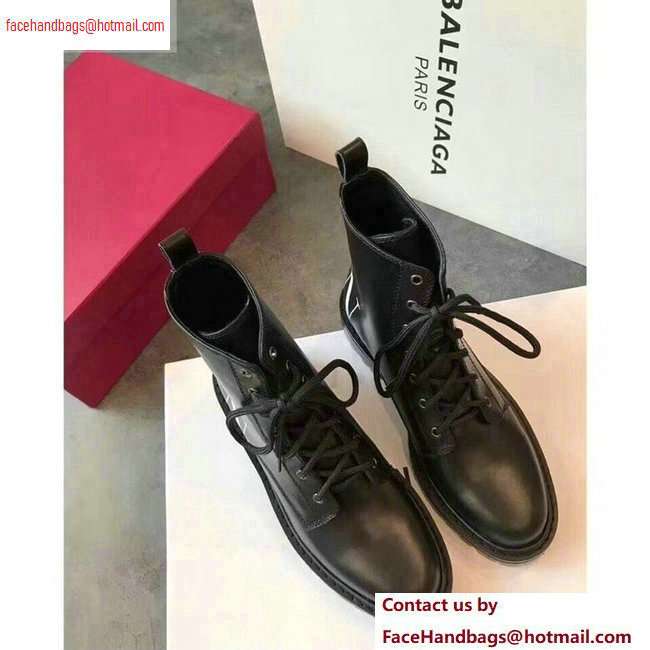 Valentino VLTN Lace-ups Combat Ankle Boots Black 2020