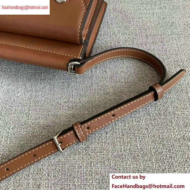 burberry Mini canvas Title Bag brown with Pocket Detail