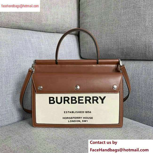 burberry Small Horseferry Print Title Bag with Pocket Detail