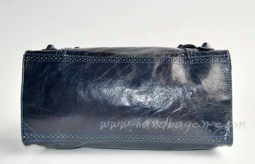 Balenciaga 218384 Navy Blue Arena Giant Covered Folder Leather Bag - Click Image to Close