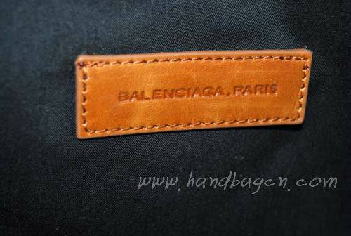 Balenciaga 218384 Tan Arena Giant Covered Folder Leather Bag