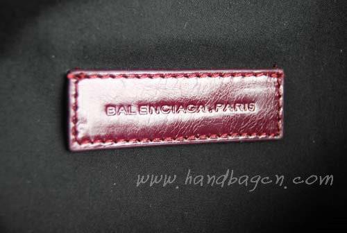 Balenciaga 218384 Purple Arena Giant Covered Folder Leather Bag