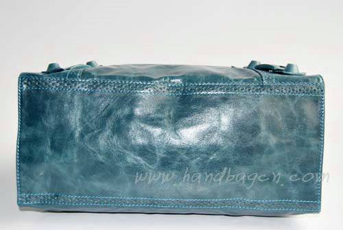 Balenciaga 218384 Dark Blue Arena Giant Covered Folder Leather Bag - Click Image to Close
