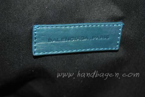 Balenciaga 218384 Dark Blue Arena Giant Covered Folder Leather Bag - Click Image to Close