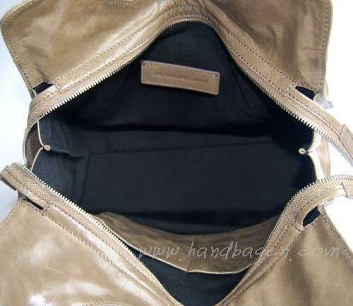 Balenciaga 218384 Grey Arena Giant Covered Folder Leather Bag - Click Image to Close