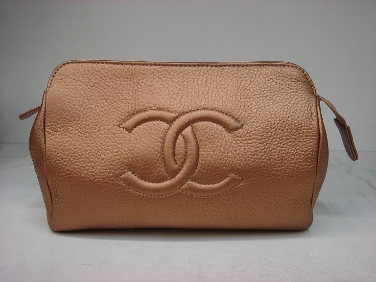Chanel 225 Calfskin Bronzen Evening Bag