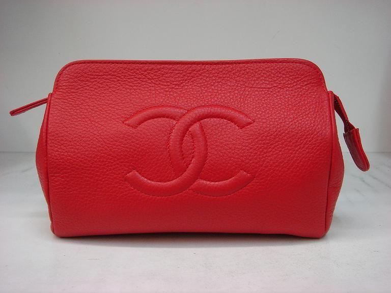 Chanel 225 Calfskin Red Evening Bag - Click Image to Close