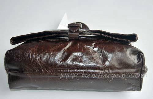 Balenciaga 2948 Dark Coffee Oil Leather Single Handle Bag