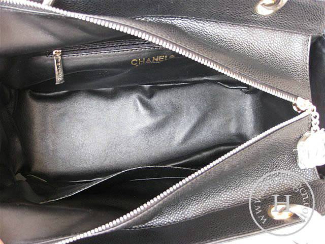 Chanel 35225 Replica Handbag Black Cowhide Leather Handbag With Gold Hardware