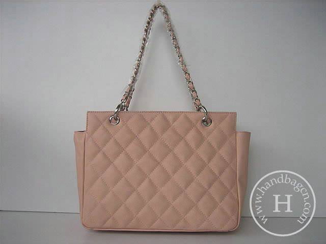 Chanel 35225 Replica Handbag Pink Cowhide Leather With Gold Hardware - Click Image to Close