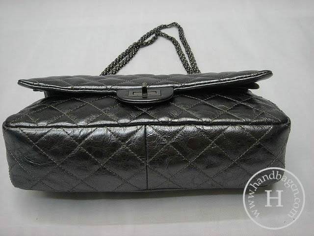 Chanel 35454 Grey metalic leather replica handbag - Click Image to Close