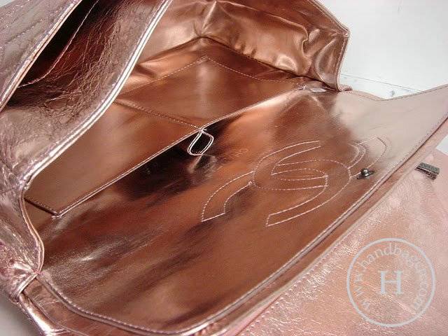 Chanel 35490 Pink metalic leather replica handbag - Click Image to Close