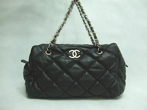 Chanel 35615 Replica Handbag Black lambskin leather With Gold Hardware - Click Image to Close