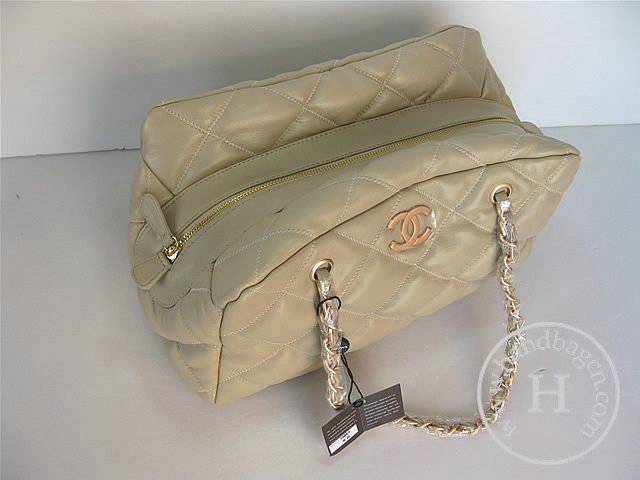 Chanel 35615 Replica Handbag Cream lambskin leather With Gold Hardware - Click Image to Close